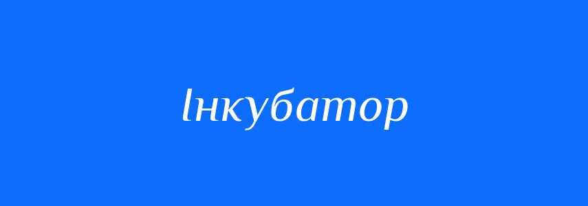Пароніми до слова Інкубатор