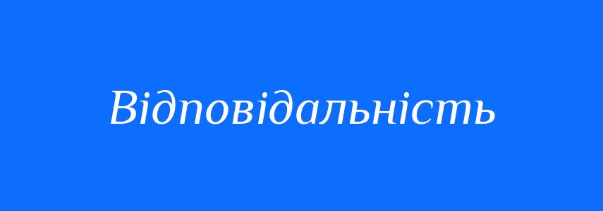 Пароніми до слова Відповідальність