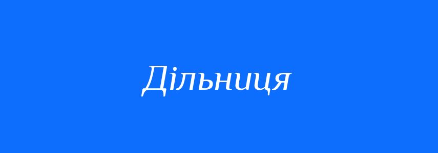Пароніми до слова Дільниця