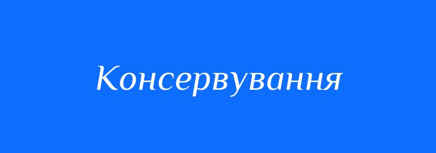 Пароніми до слова Консервування