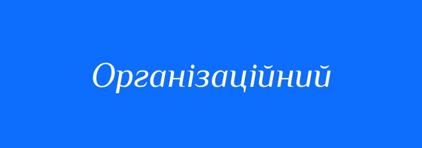 Пароніми до слова Організаційний