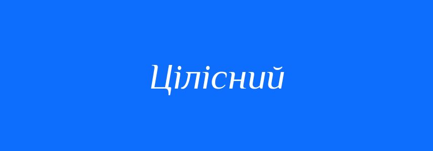 Пароніми до слова Цілісний